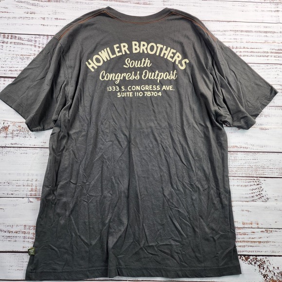 Howler Brothers Other - Howler Brothers South Congress Outpost Graphic T Shirt Mens XXL Gray Austin TX